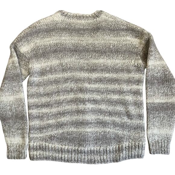 Derek Lam 10 Crosby Sz M Wool Alpaca Blend Chunky Knit Oversized Cardigan Cream - Picture 6 of 16